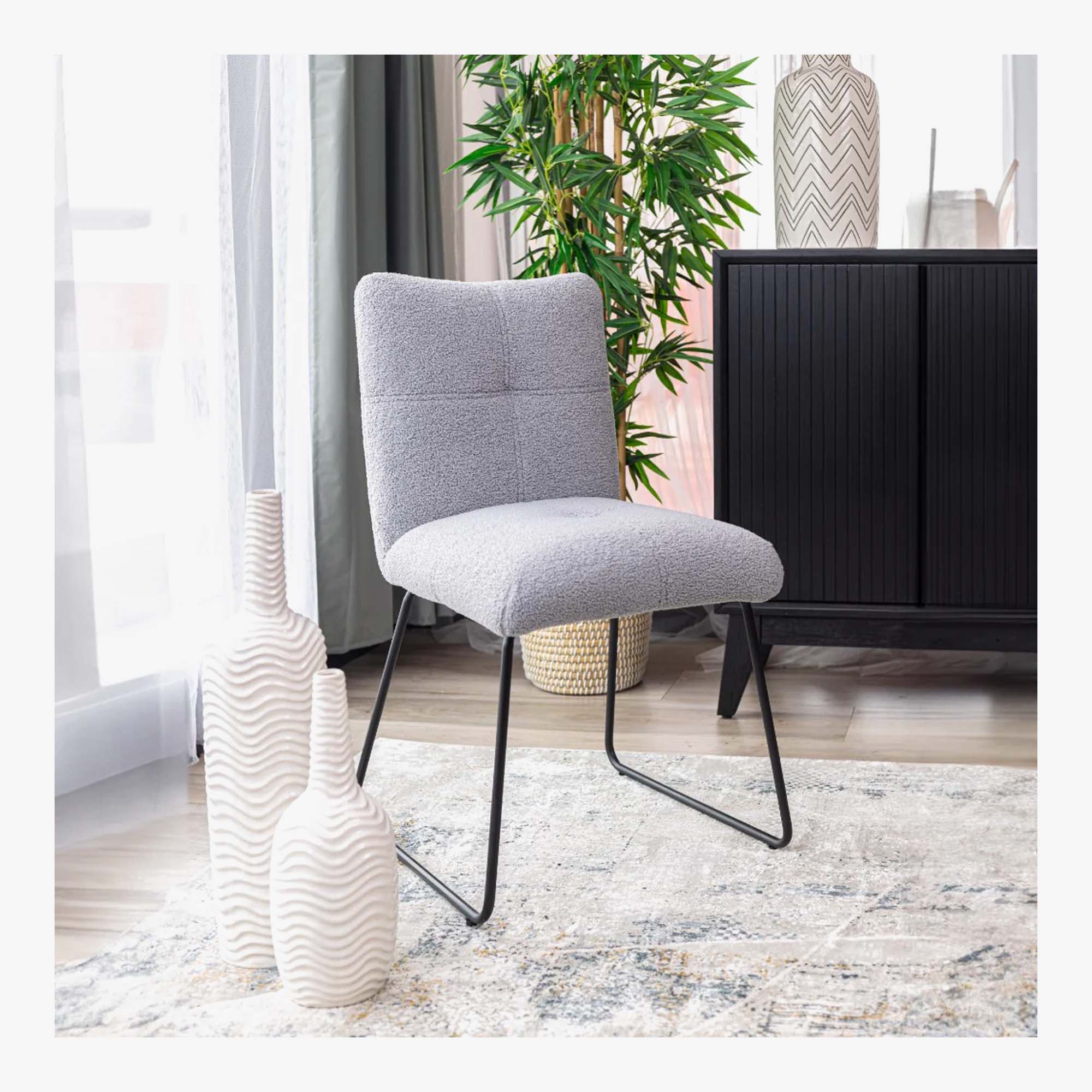 Bear Fabirc Dining Chair Grey