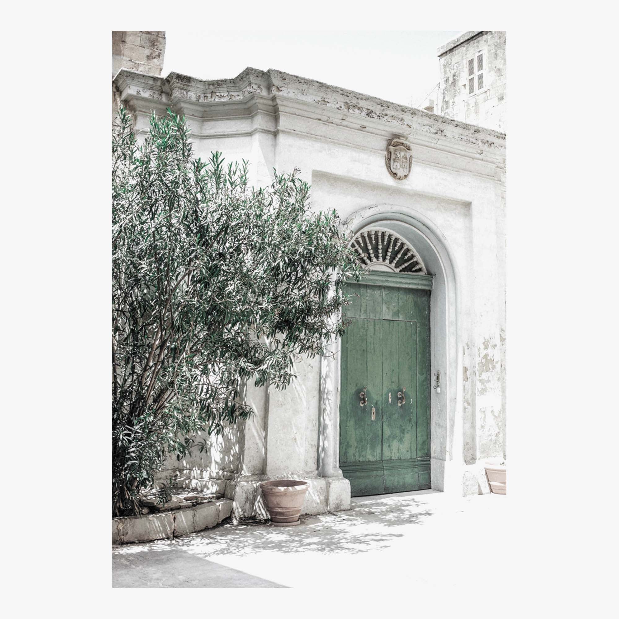 Green Door Print